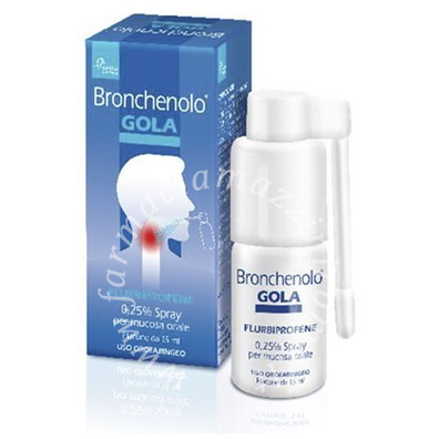 Bronchenolo Gola 2,5mg Spray per Mucosa Orale Flacone da 15ml 
