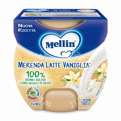 Mellin Merenda Latte Vaniglia 2 x 100 g