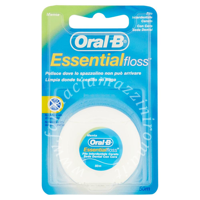 Oral-B Essential Floss Cerato Filo Interdentale 50Mt