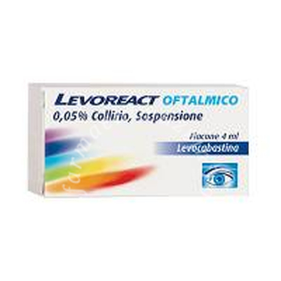 Levoreact Oftalmico 0,05% Collirio, Sospensione Flacone 4 ml