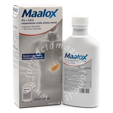 Maalox  Aroma Menta 4% + 3,5% 250 ml