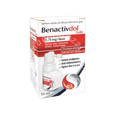 Benactivdol Gola 8,75 mg/dose Spray per Mucosa Orale 15ml
